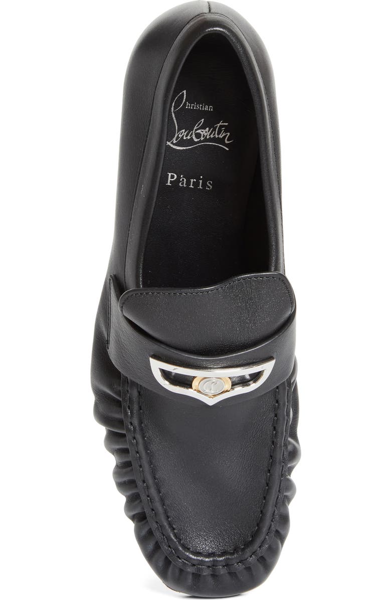 Christian Louboutin Mocallista Penny Loafer, Alternate, color, Black/ Black