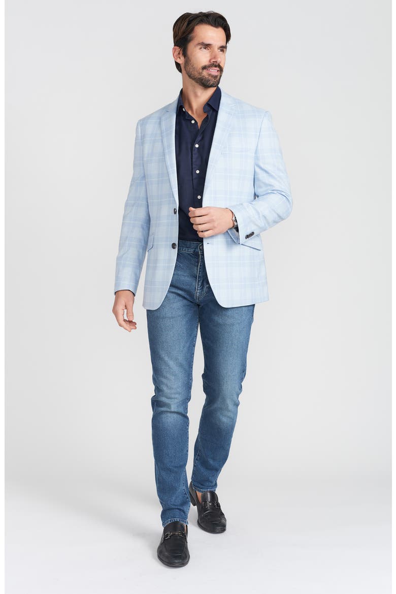 Plaid Sport Coat, Alternate, color, BLUE