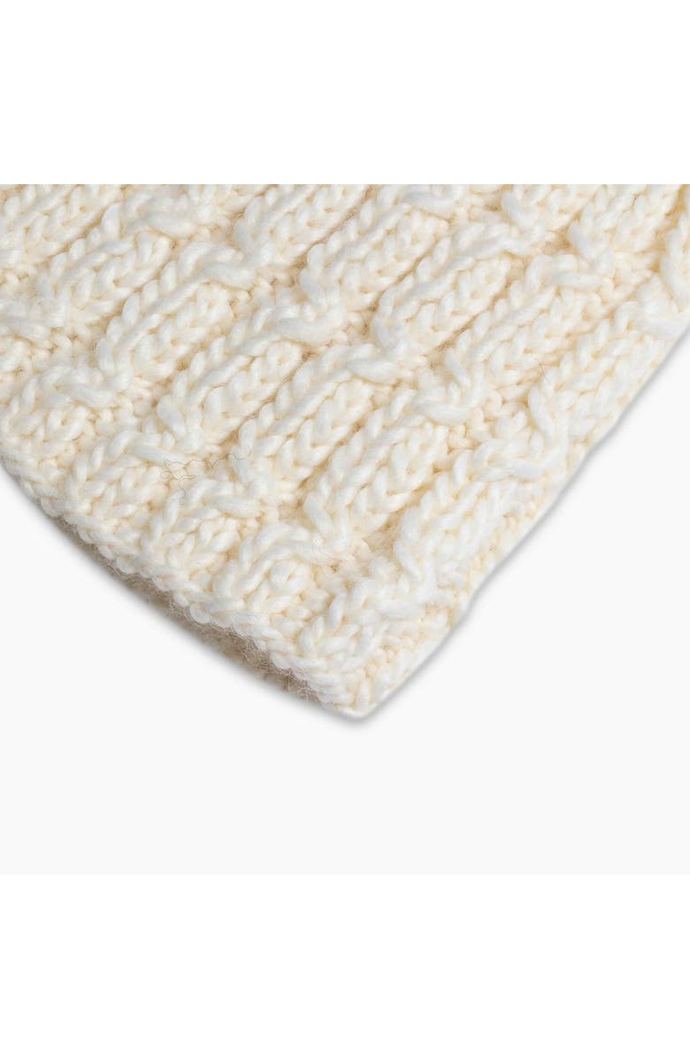 Turtle Fur Fifi Wool Pom Beanie, Alternate, color, White