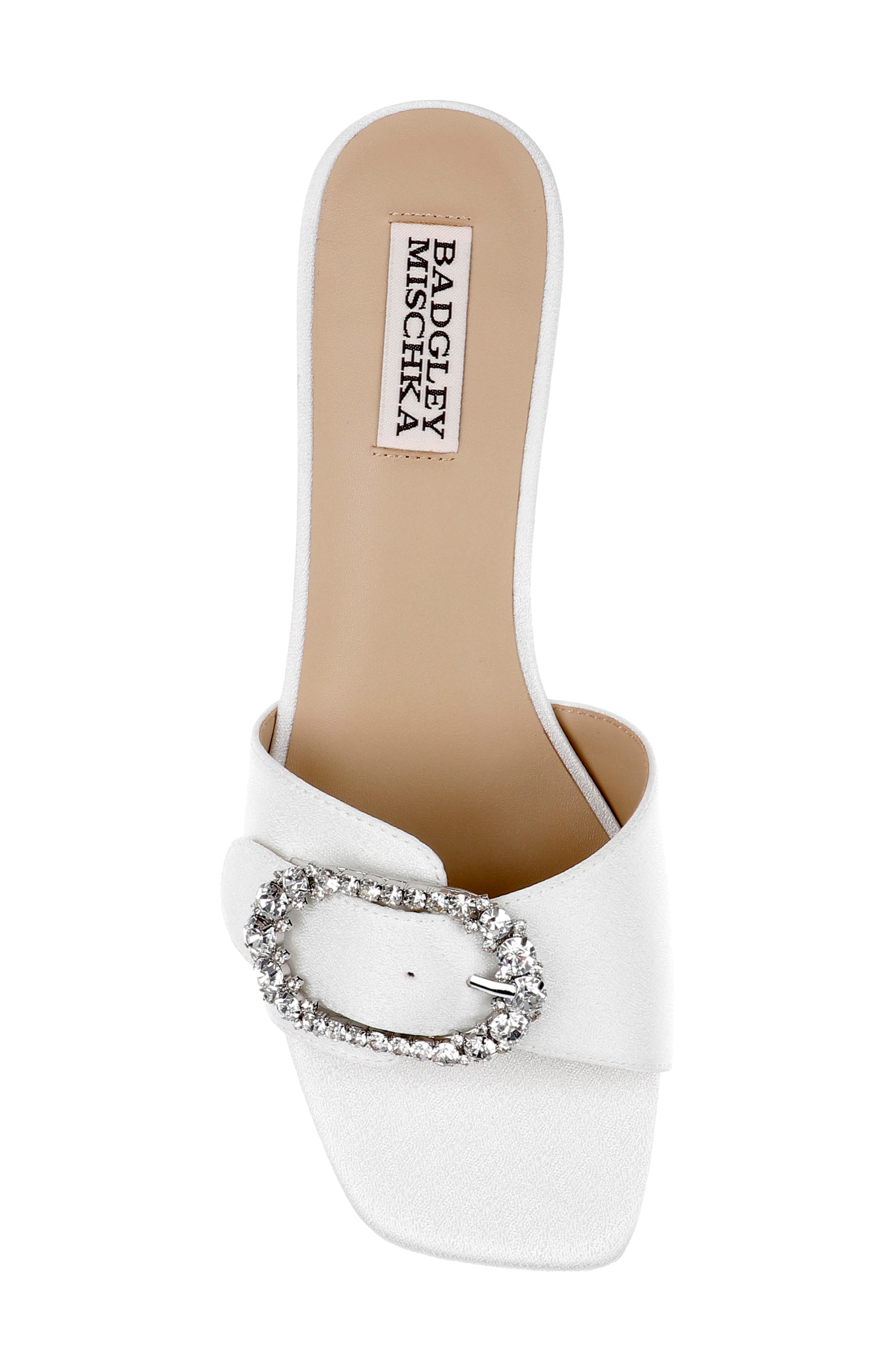 BADGLEY MISCHKA Odalys Sandal, Alternate, color, White Crepe