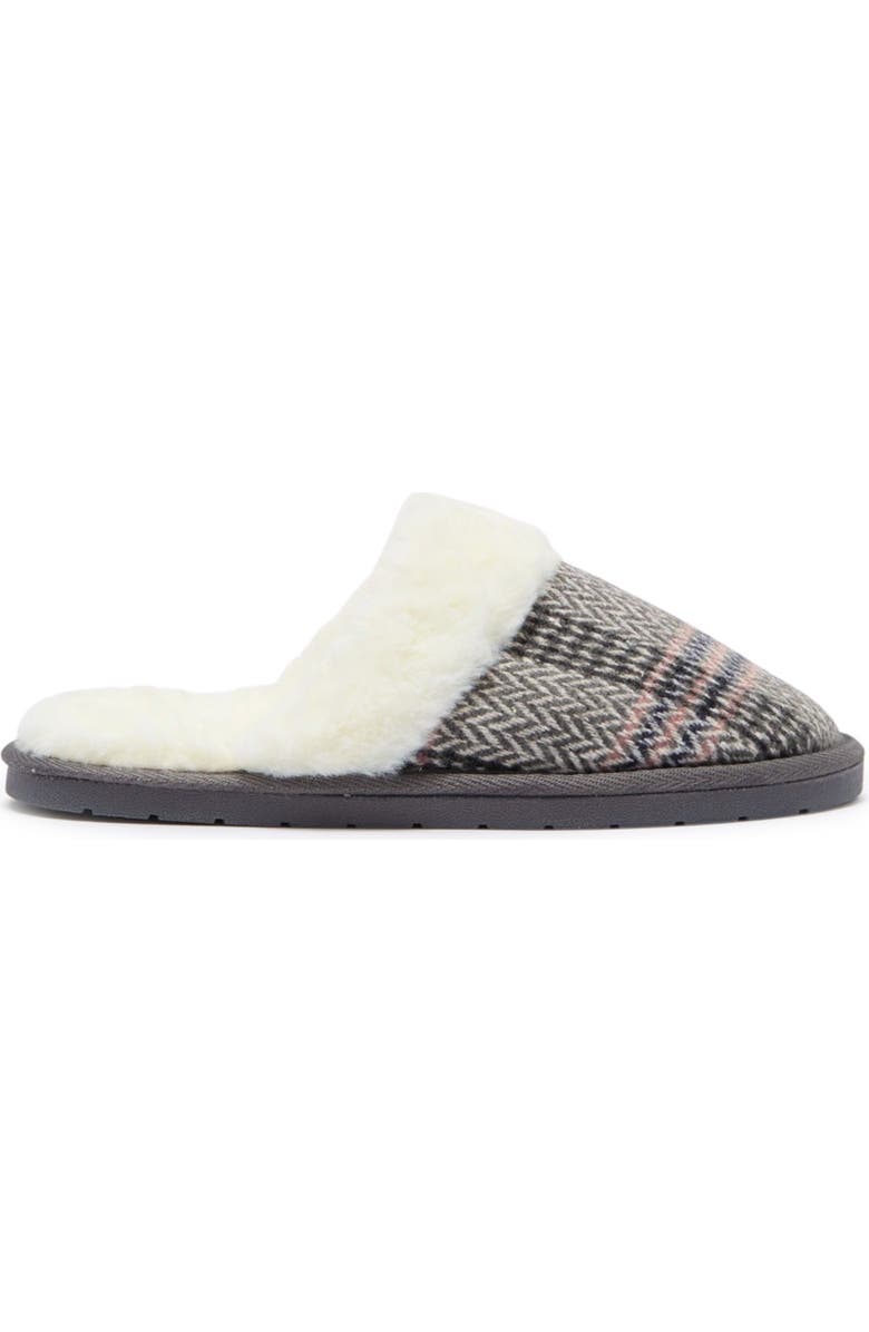 Kensie Plaid Knit Slipper, Alternate, color,