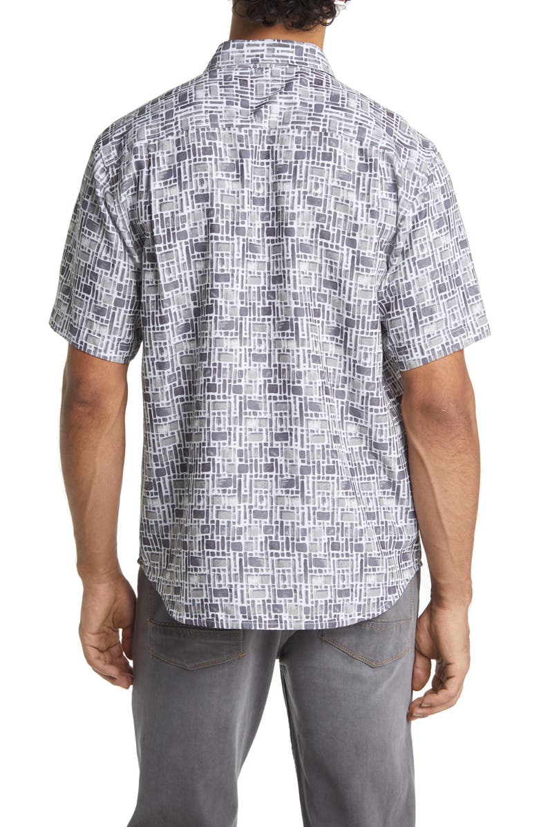 Tommy Bahama Men's Coconut Point Pebble Tiles Short Sleeve Button-Up Shirt, Alternate, color,