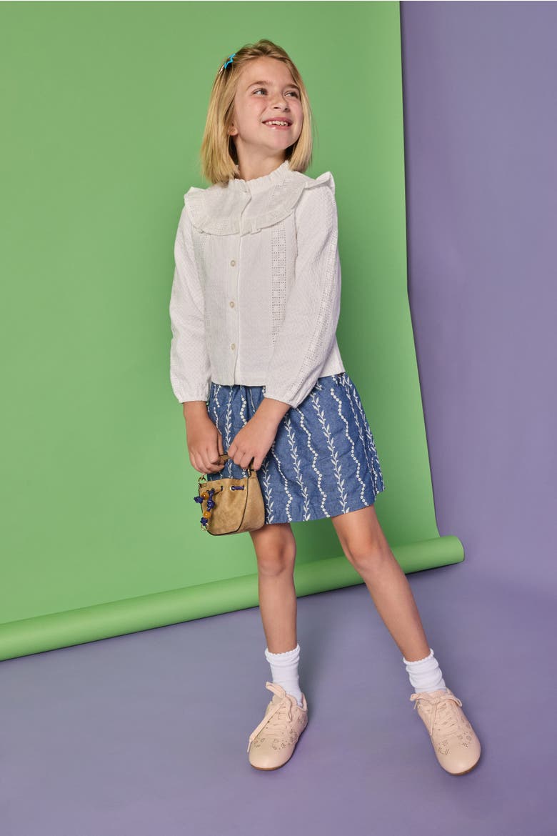 Kids' Cintra Top, Alternate, color, White Eyelet