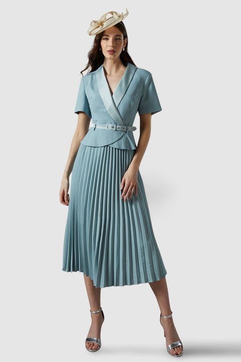 2 In 1 Pleated Skirt Dress