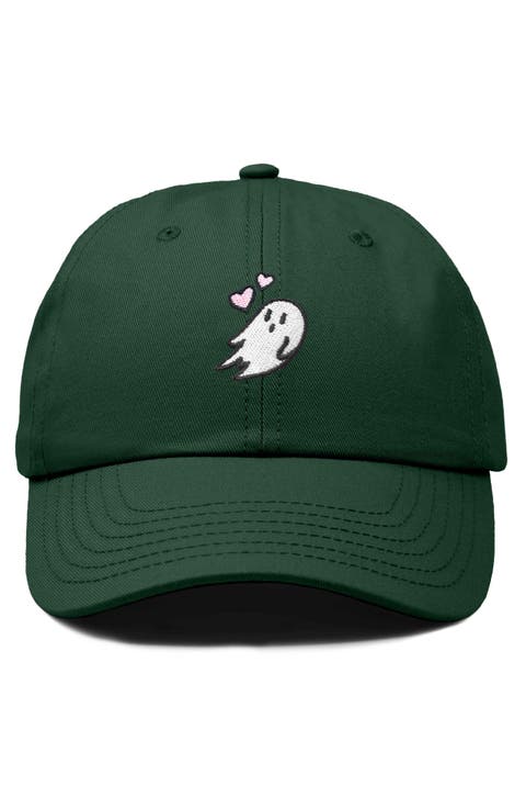 Heartly Ghost Embroidered Cap