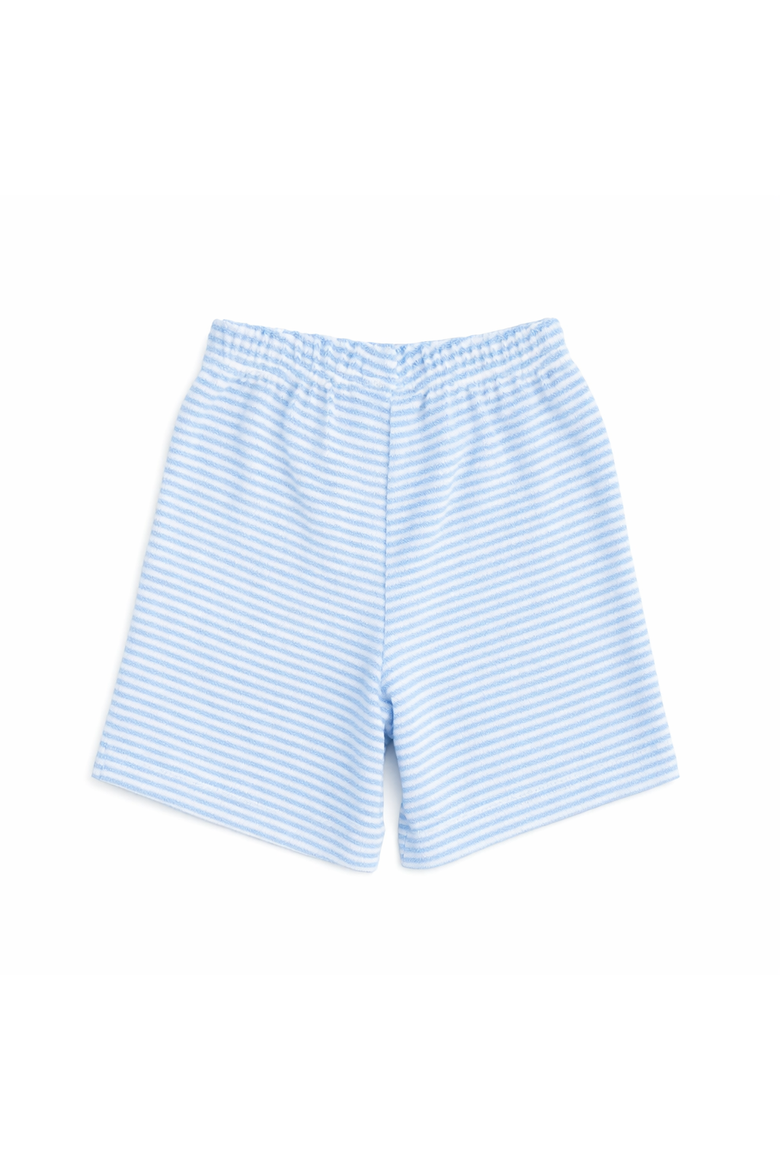 Stripe Terry Shorts, Alternate, color, Blue/White