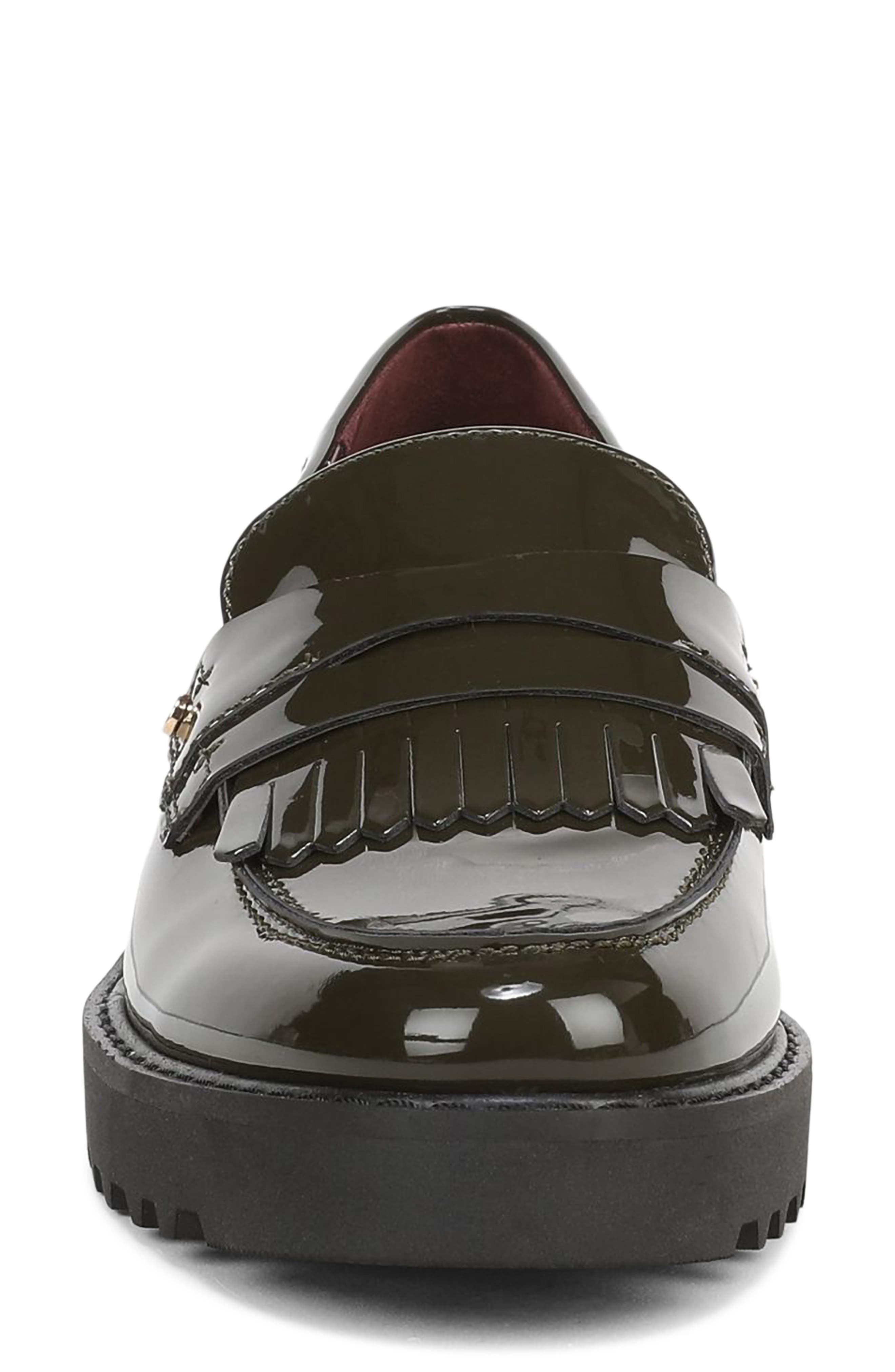 Calissa Faux Leather Loafer, Alternate, color, GREEN