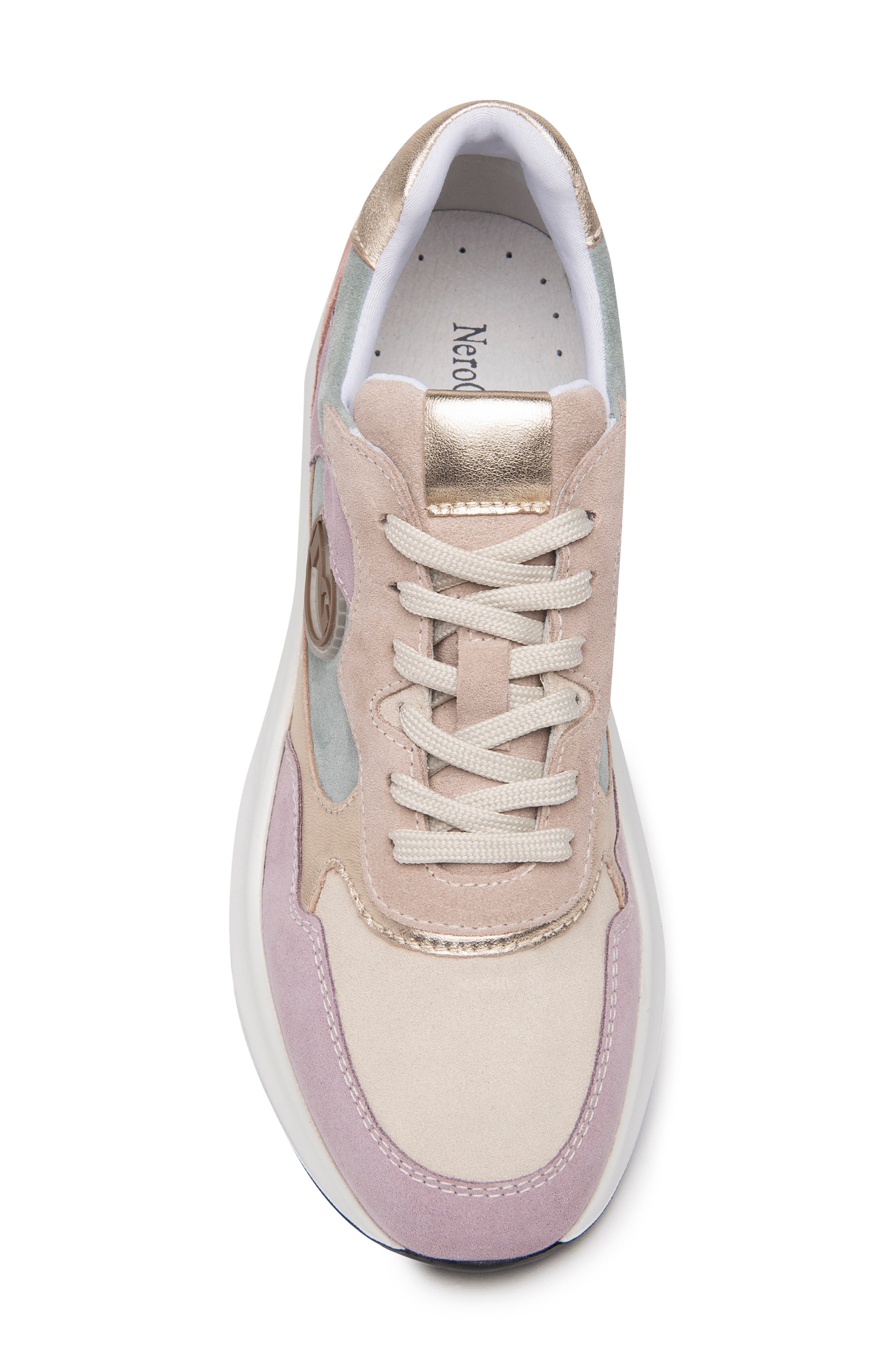 NeroGiardini Colorblock Sneaker, Alternate, color, Pastel Multi