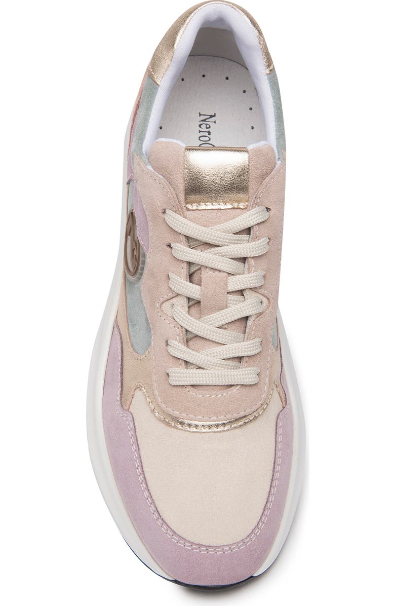 NeroGiardini Colorblock Sneaker, Alternate, color, Pastel Multi