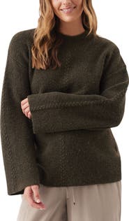 Ripe Maternity Starci Cable Long Sleeve Matertnity Sweater