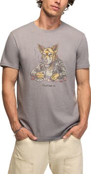 Lucky Brand Poker Wolf Graphic T-Shirt