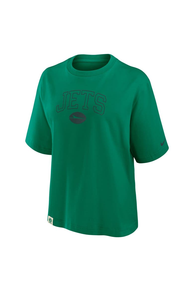Women's Nike Green New York Jets Glory Arch Boxy T-Shirt, Alternate, color, Green