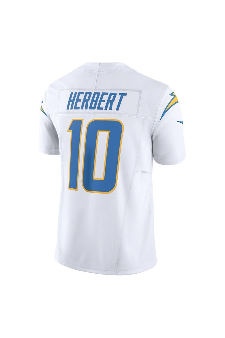Men's Nike Justin Herbert White Los Angeles Chargers Vapor F.U.S.E. Limited Jersey, Alternate, color, White