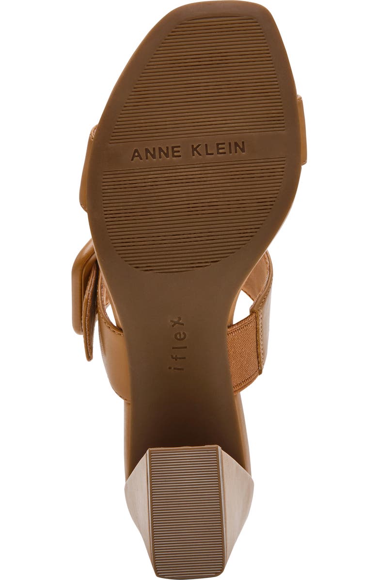Anne Klein Narita Buckle Strap Block Heel Sandal, Alternate, color, Sand
