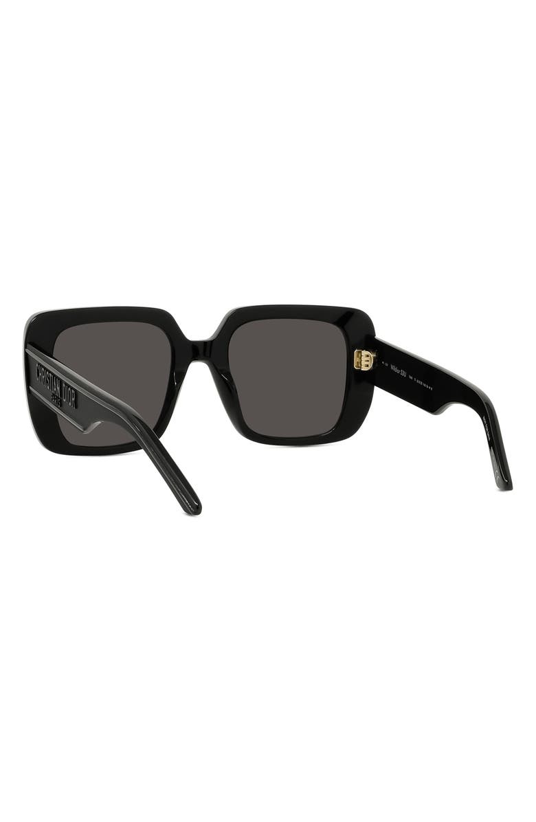 DIOR Wildior S3U 55mm Square Sunglasses, Alternate, color, Black/ Grey
