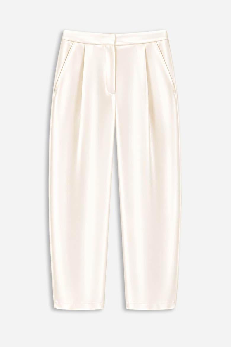 High Waist Balloon Leg Trousers, Alternate, color, Ivory