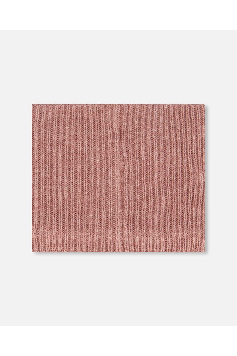 Girl Mid-Season Knit Neck Warmer, Alternate, color, Dusty Pink