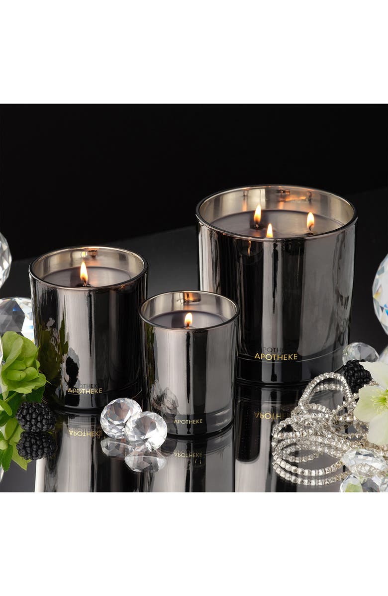 APOTHEKE Charcoal Petite Scented Candle, Alternate, color, Black