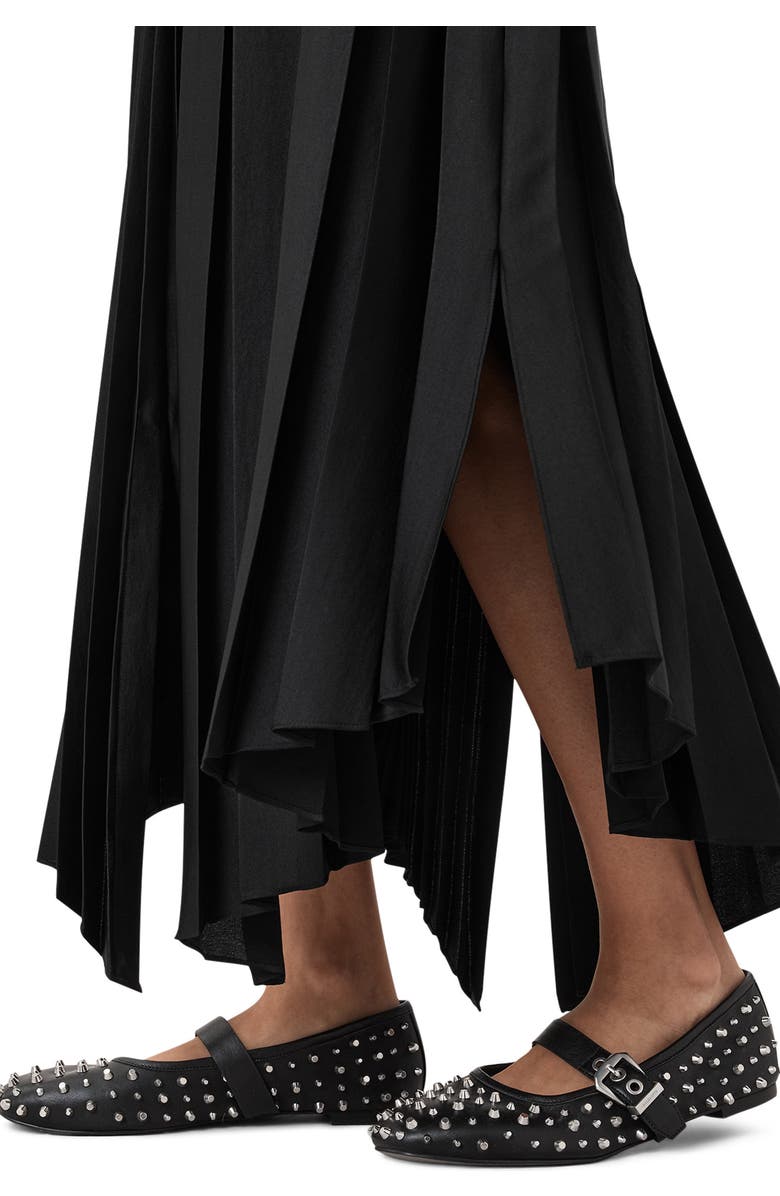 AllSaints Holly Stud Mary Jane Flat, Alternate, color, Black