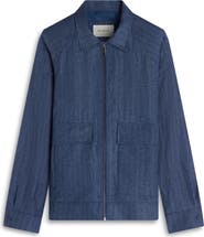 Bugatchi Linen Bomber Jacket