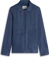 Bugatchi Linen Bomber Jacket