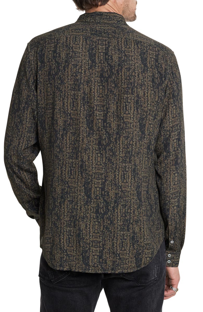 John Varvatos Double Band Collar Button-Up Shirt, Alternate, color,