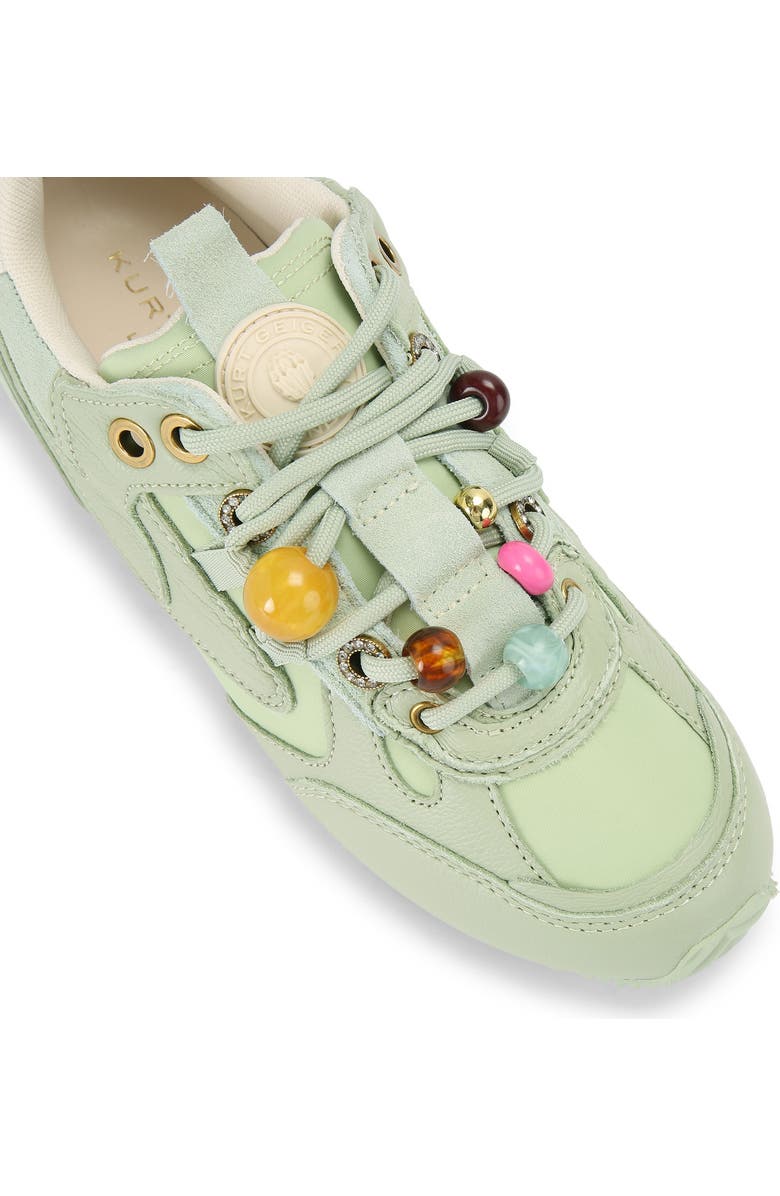 Kurt Geiger London Kurt Bead Slim Runner Sneaker, Alternate, color, Light/ Pastel Green