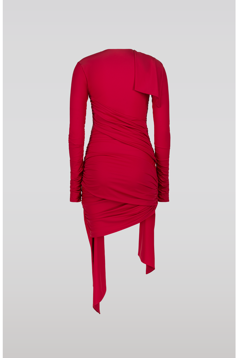 Rilo Sporty Jersey Dress, Alternate, color, Red