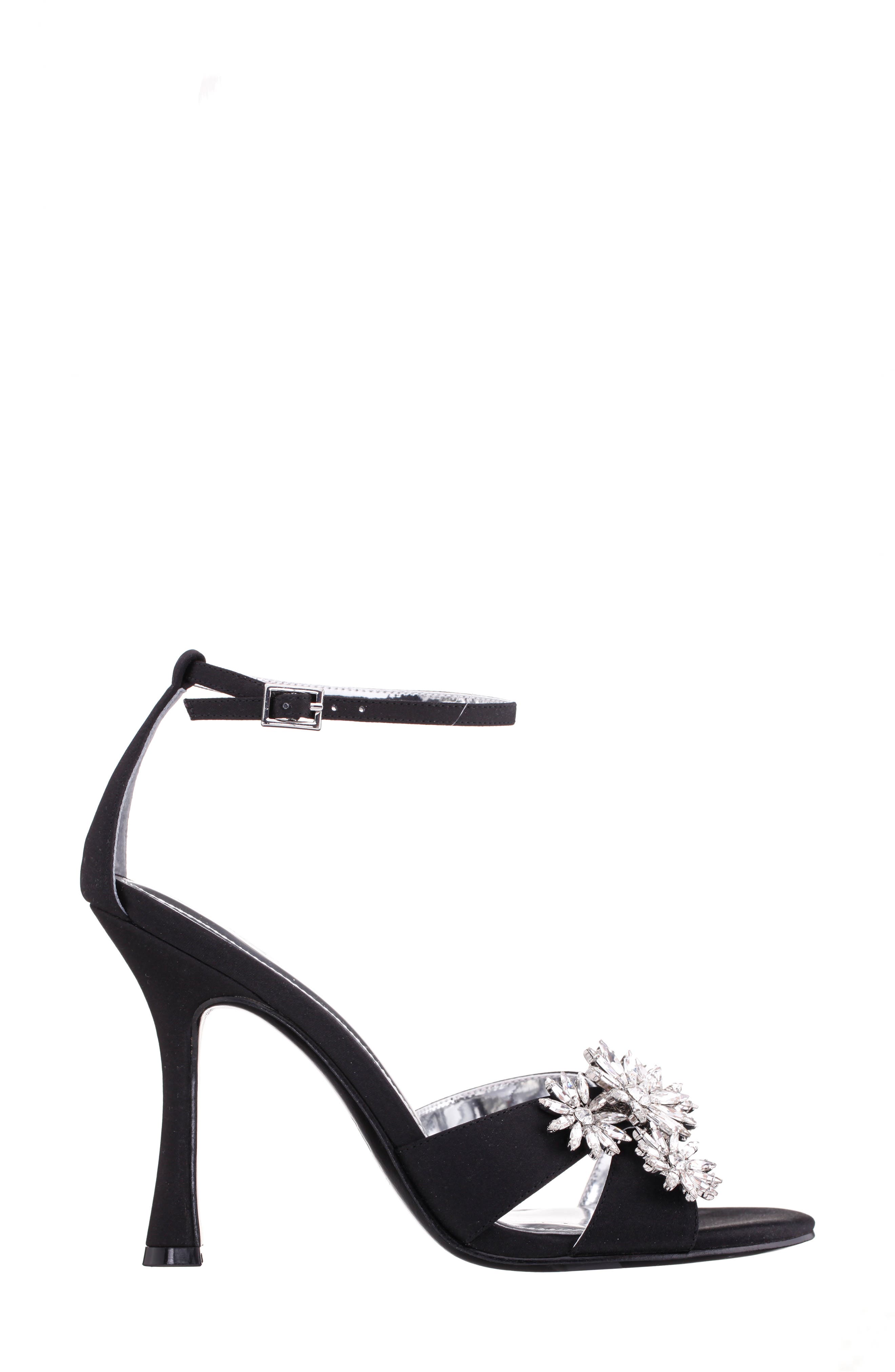 Nina Dawn Ankle Strap Sandal, Alternate, color, Black