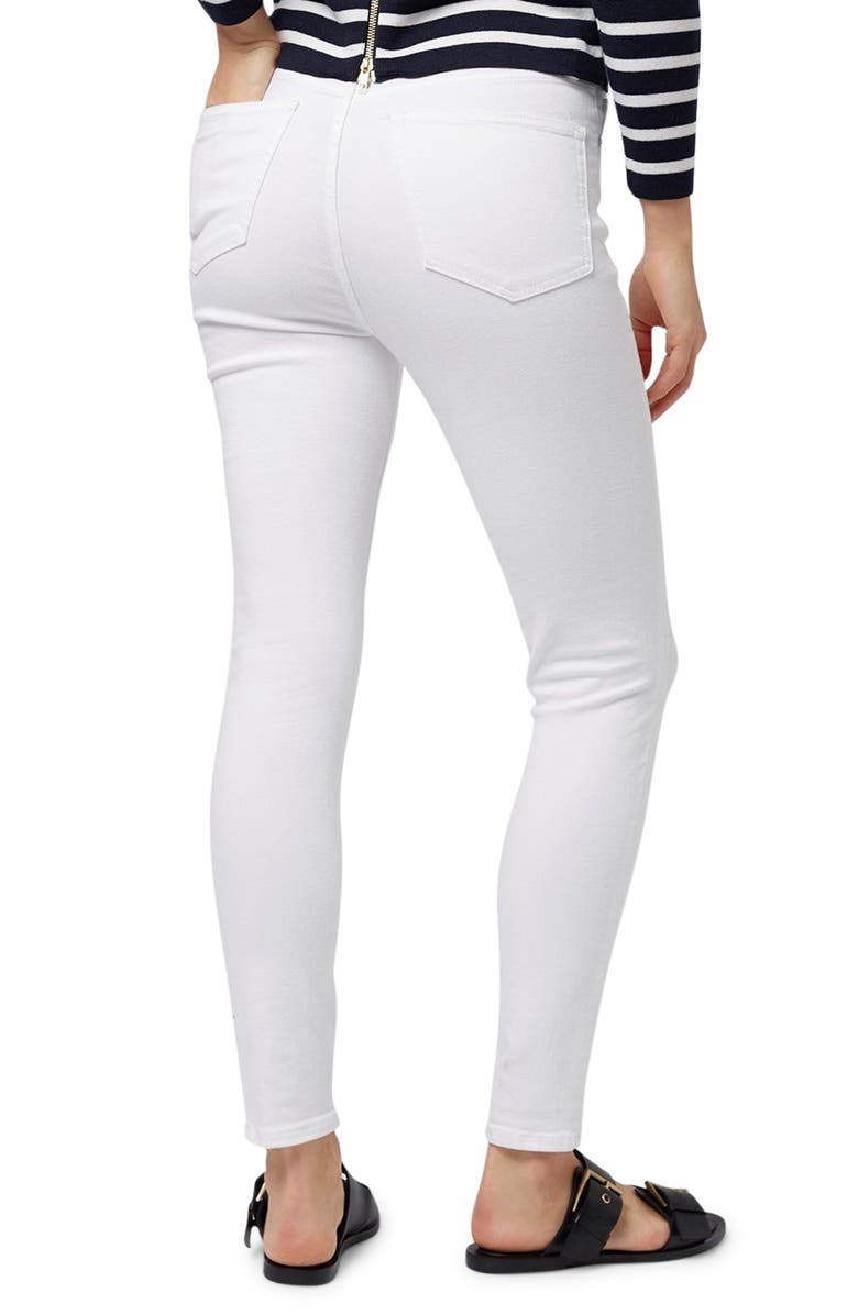 Topshop Jamie High Waist Skinny Jeans, Alternate, color, White