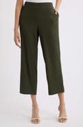 AK ANNE KLEIN Crinkle Ankle Wide Leg Pants