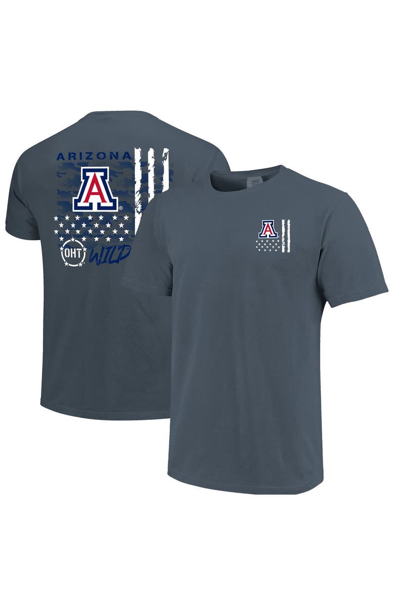 IMAGE ONE Men's Navy Arizona Wildcats Comfort Colors OHT Camo Overlay T-Shirt, Main, color, Navy