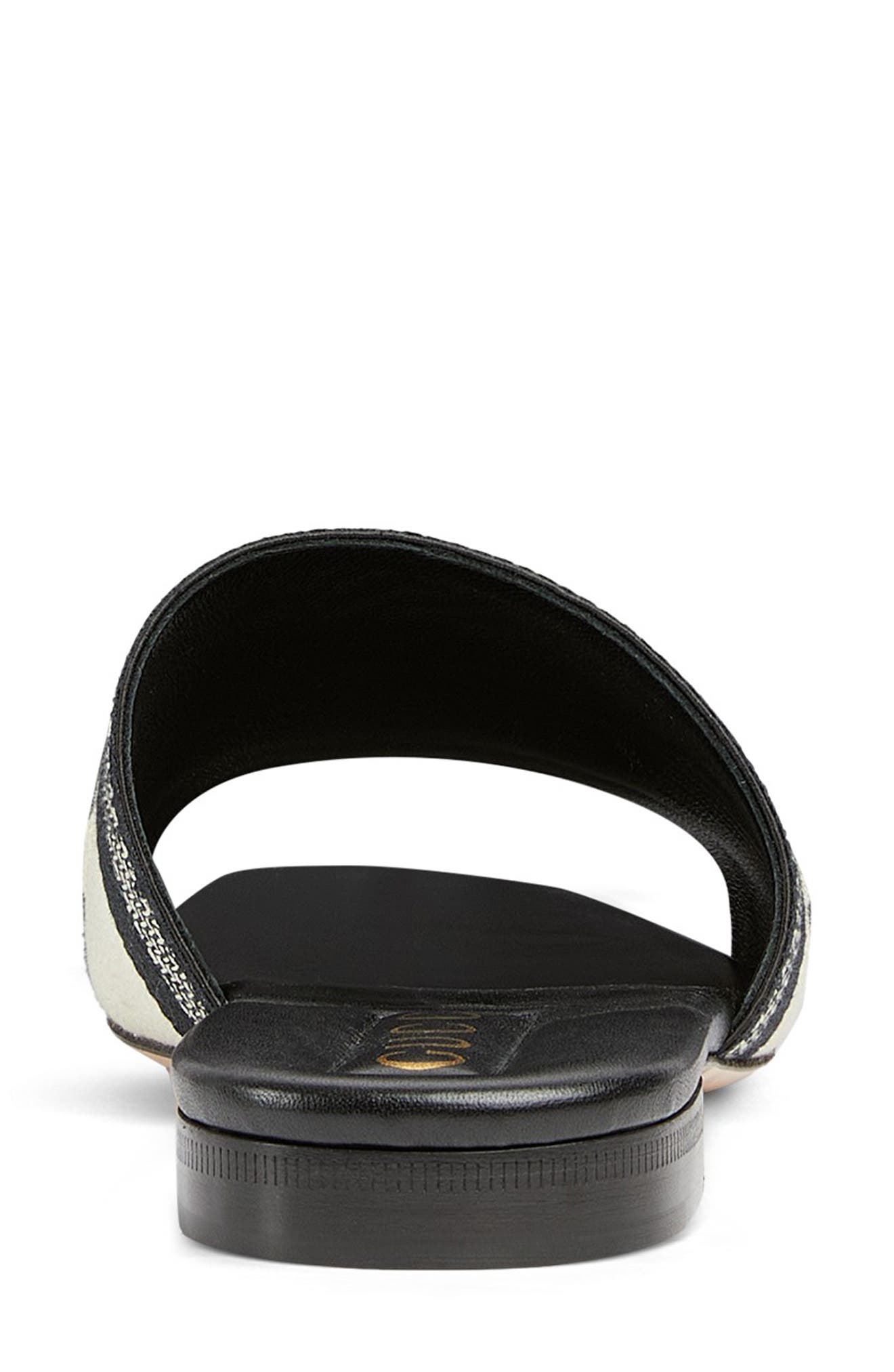 Gucci Jane Slide Sandal, Alternate, color, 8843 Black-White/ Black