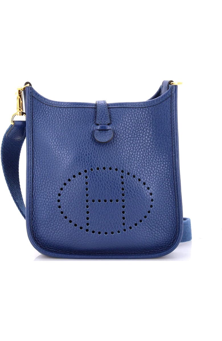 Pre-Owned Hermes Evelyne Bag Gen III Clemence TPM, Main, color, Deep Blue