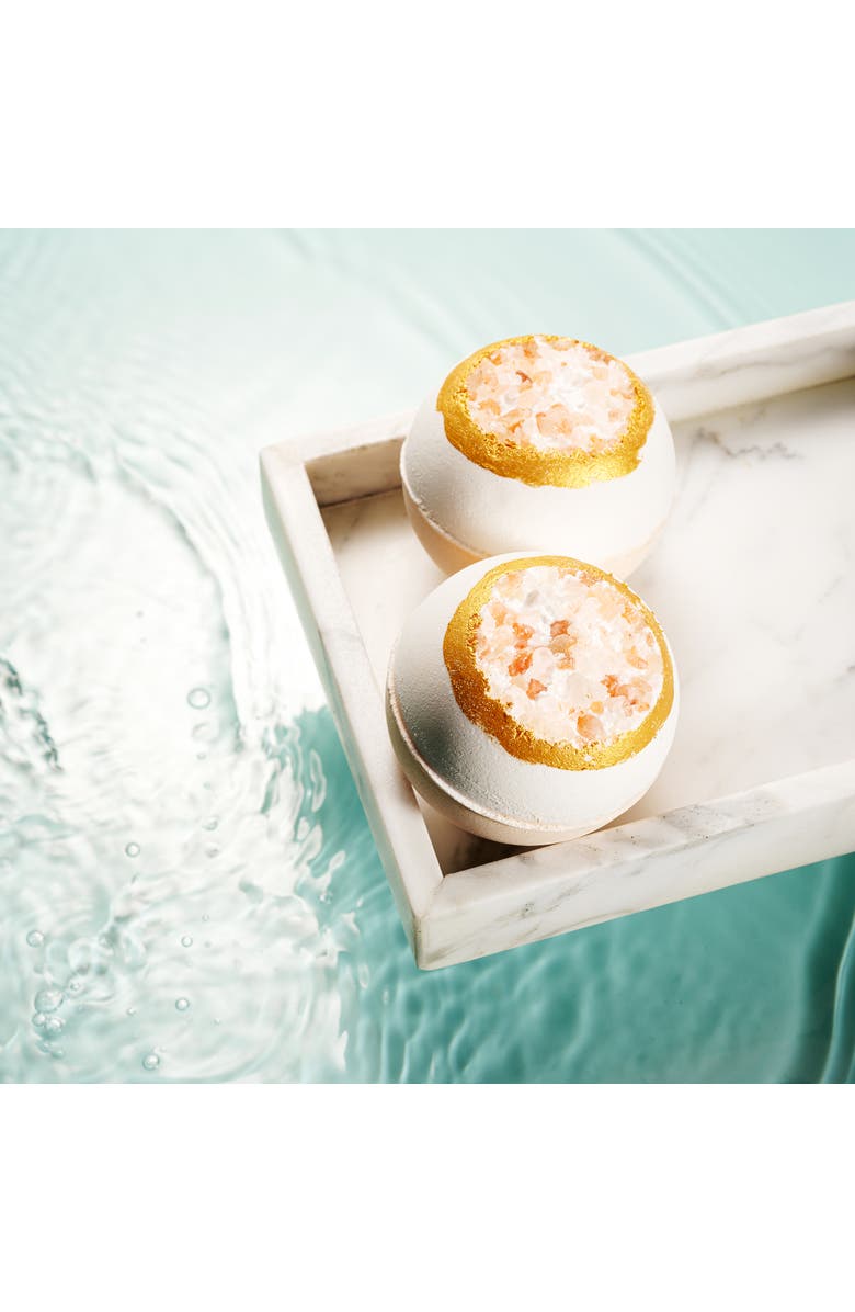 Lovery Handmade Dulce De Leche Bath Bomb, Alternate, color, Gold / White / Peach