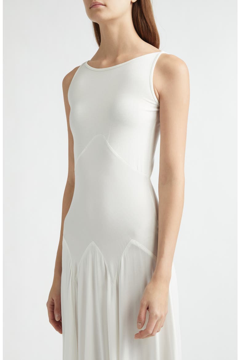 Dammit Janet Bias Cut Jersey Dress, Alternate, color, WHITE