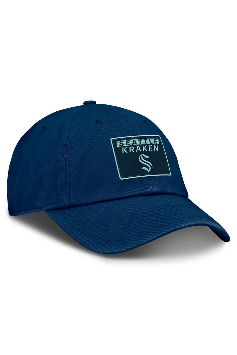 Men's Fanatics Deep Sea Blue Seattle Kraken Authentic Pro Prime Adjustable Hat, Alternate, color, Navy