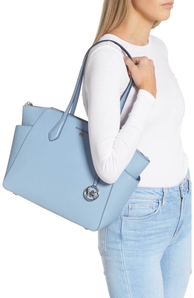 MICHAEL Michael Kors Marilyn Medium Leather Tote, Alternate, color,