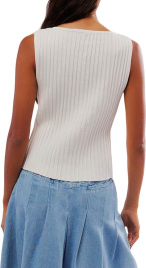 Tilly Rib Button-Up Top