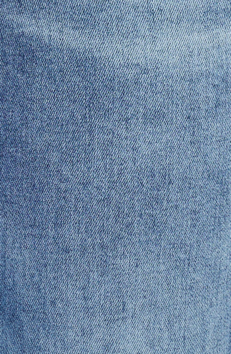 Bayeas High Waist Fray Hem Crop Straight Leg Jeans, Alternate, color, Virgo