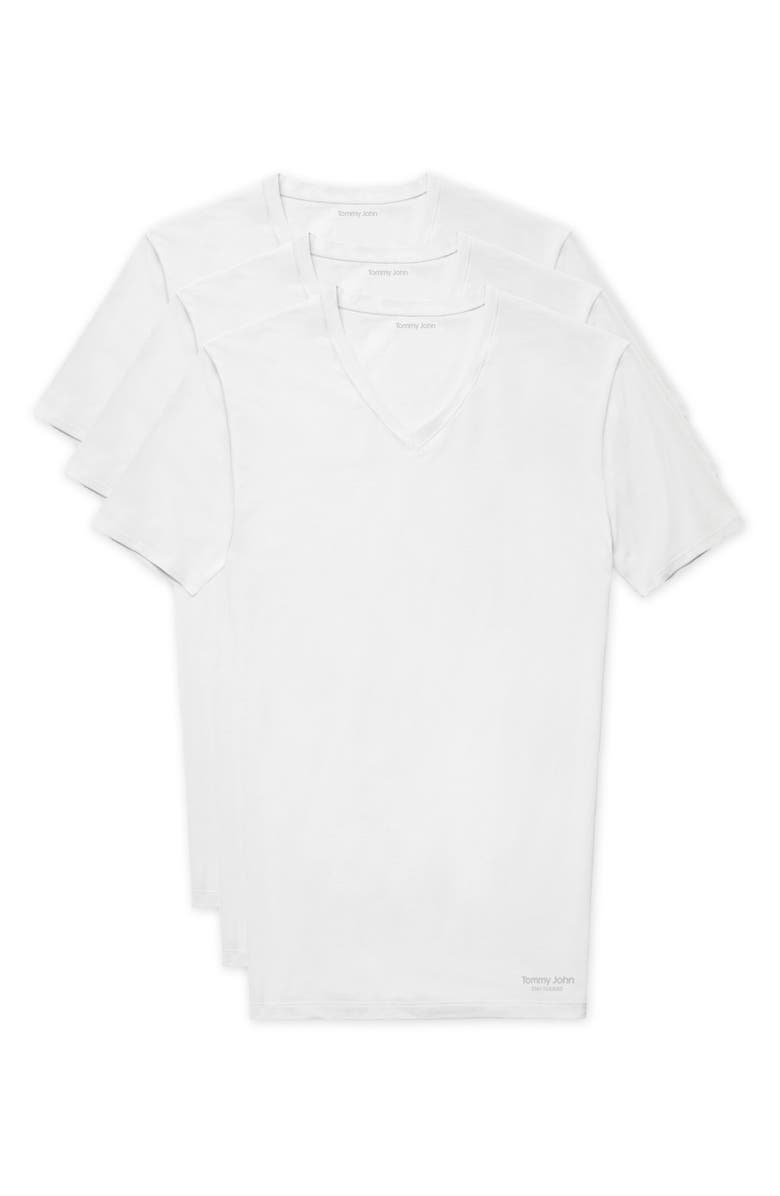 Tommy John Essential Cool Cotton Undershirt, Alternate, color, White