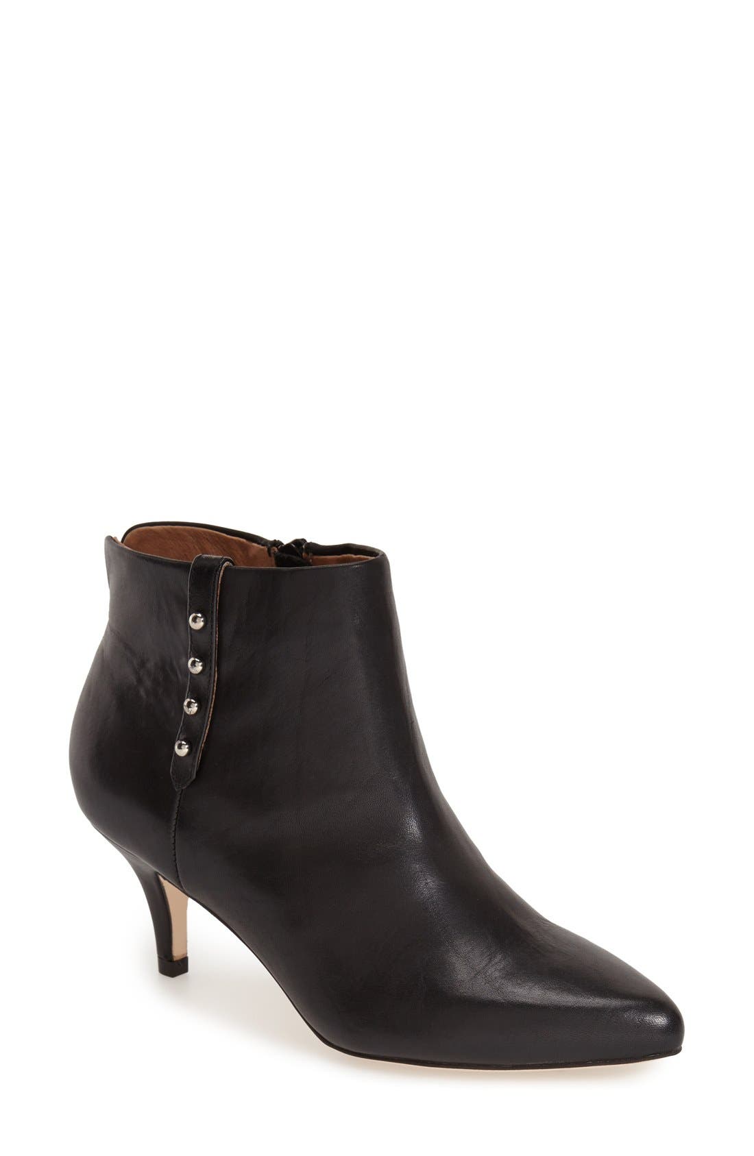 'Englewood' Pointy Toe Bootie, Main, color, BLACK