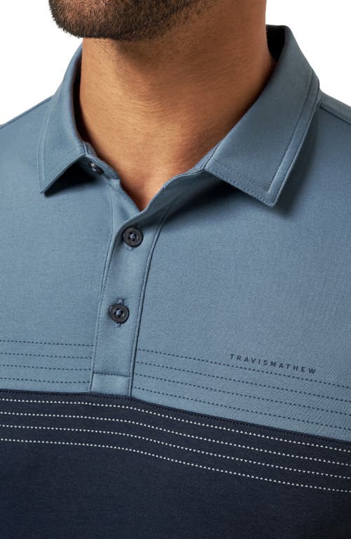 Travismathew Chapter Flight Cotton Blend Polo In Brown