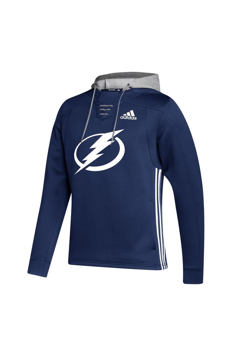 adidas Men's adidas Blue Tampa Bay Lightning Skate Lace Primeblue Team Pullover Hoodie, Alternate, color, Blue
