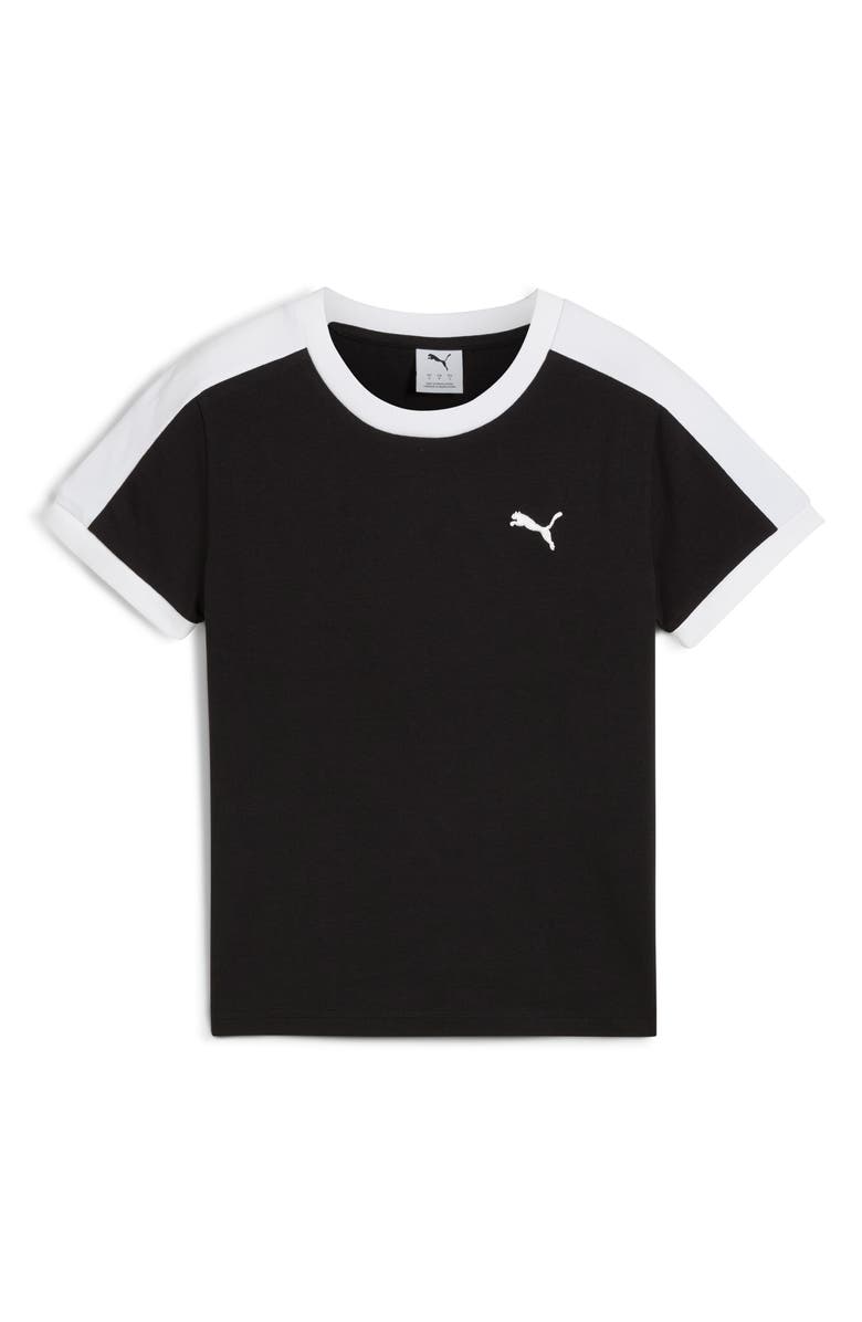 PUMA T7 Slim Fit T-Shirt, Alternate, color, Puma Black