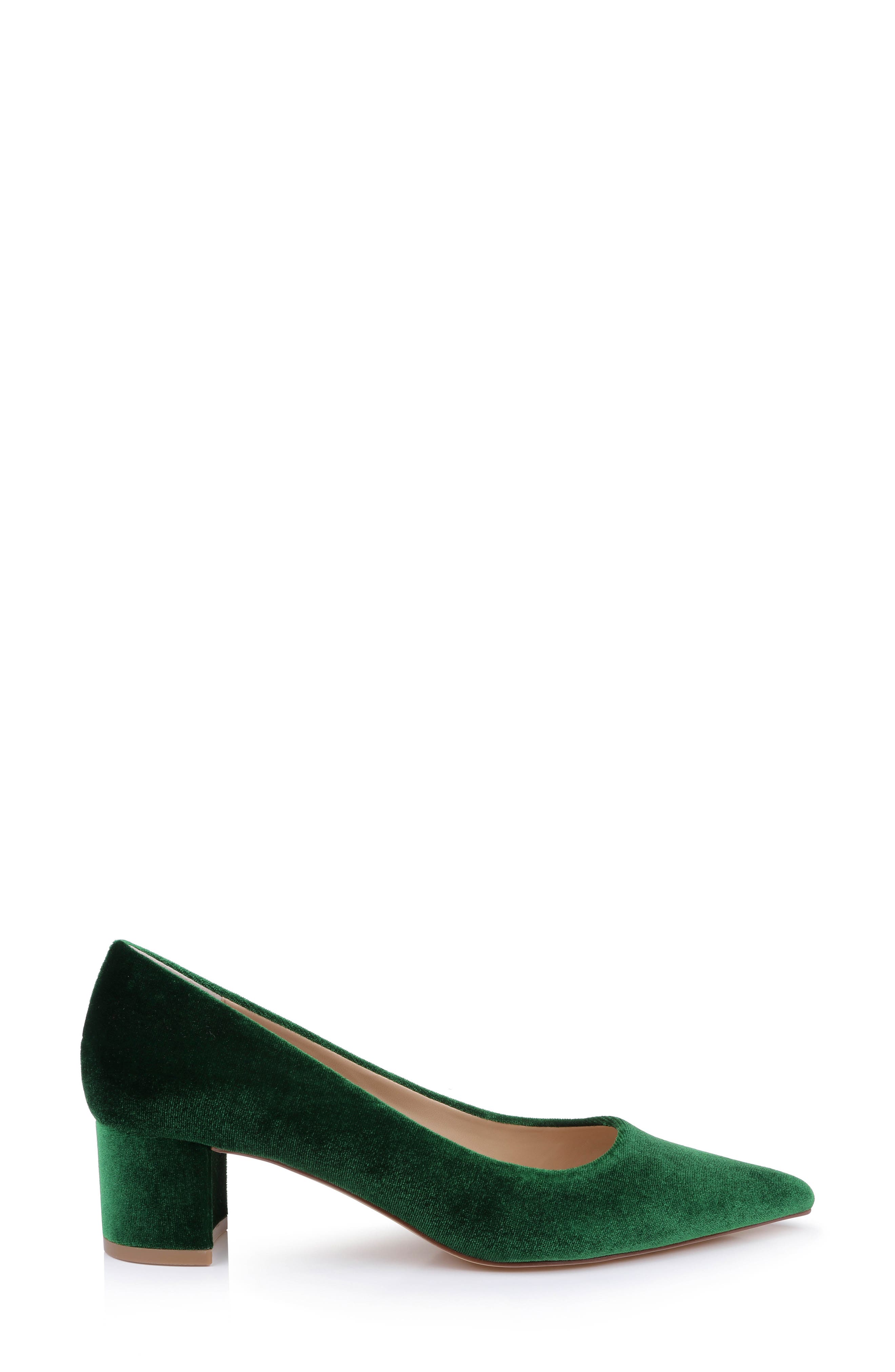 Bala Pointed Toe Pump, Alternate, color, EMERALD VELVET