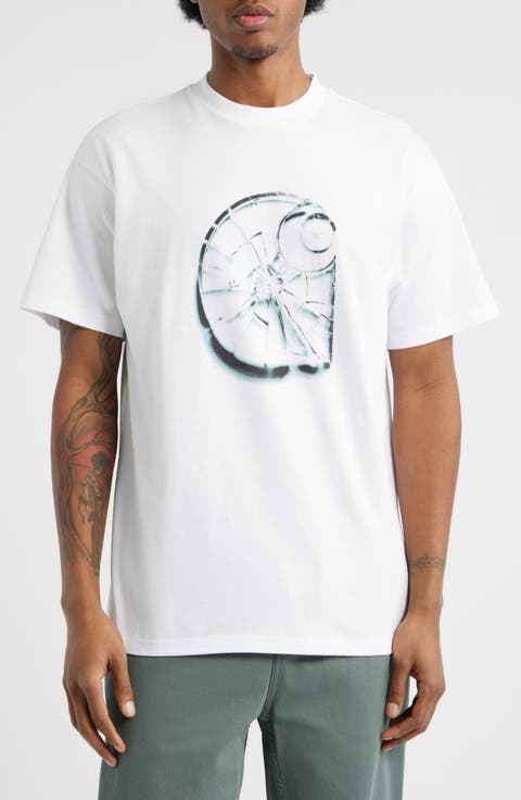 Shattered Logo Organic Cotton Graphic T-Shirt
