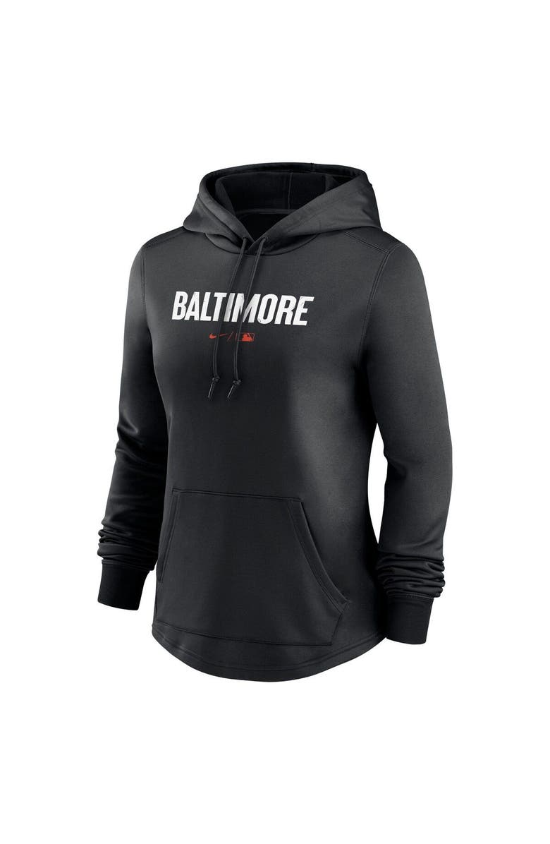 Nike Women's Nike  Black Baltimore Orioles 2023 City Connect Pregame Performance Pullover Hoodie, Alternate, color, 