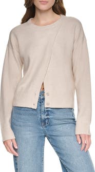 DKNY Jeans Asymmetric Crewneck Sweater