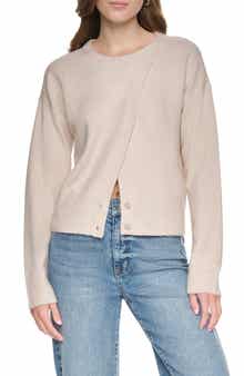 Asymmetric Crewneck Sweater